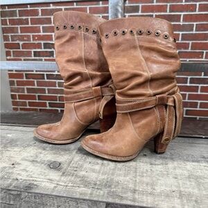 Brown Leather Women's Boots Size 7